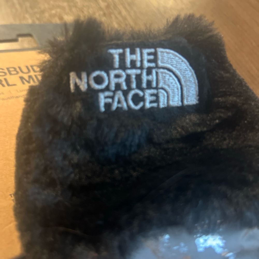 The North Face Black Plush Mittens